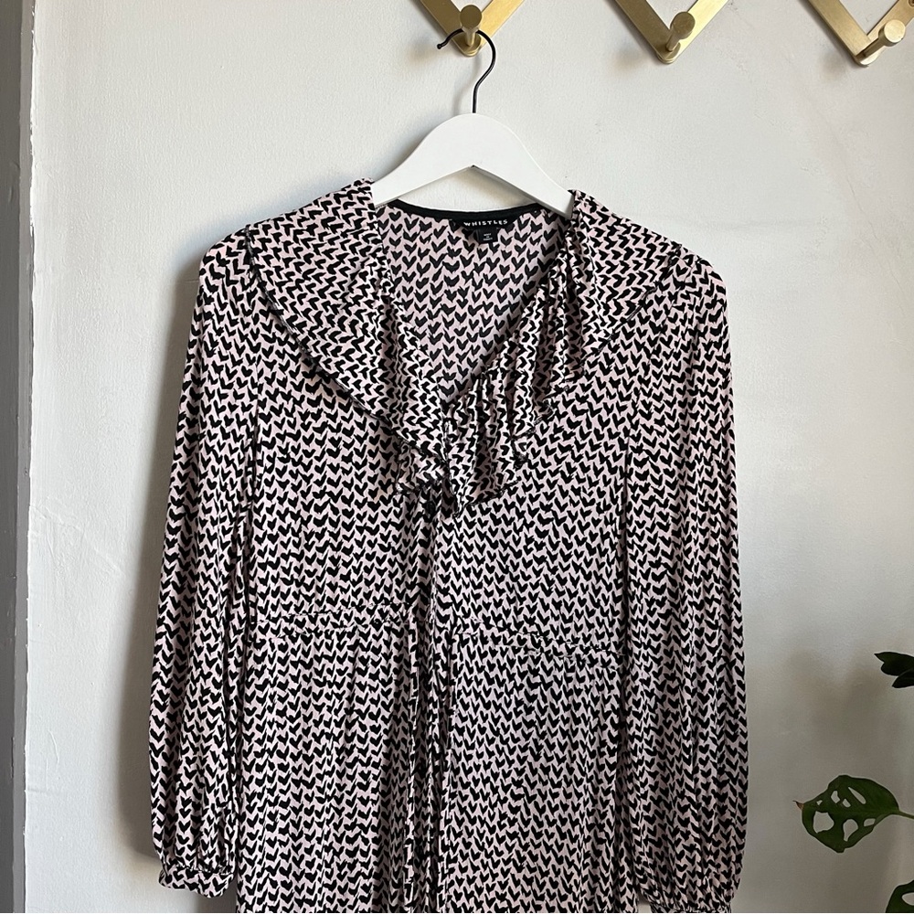 Whistles Abstract Heart Print Midi Dress - Picture 3 of 13